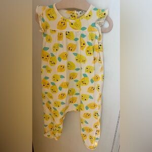 The Bonnie Mob Lemon Baby Romper One Piece | Cute Boutique Outfit